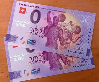 0 EURO FREDDIE MERCURY VYDÁNÍ 2021-4, VERZE ANNIVERSARY - 2