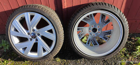 ALU kola 5x112 r18,225/40 M+S,Škoda,VW,AUDI,SEAT,100% stav - 2