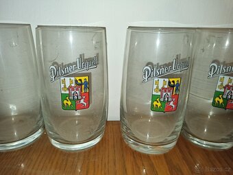 Retro sklenice 5x Pilsner Urquell - 2