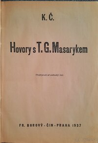 Karel Čapek - Hovory s T. G. M. (1937) - 2