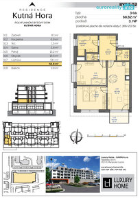 Prodej, družstevní byt, 3+kk, Residence KUTNÁ HORA - 2