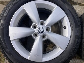 Alu kola ŠKODA FABIA 3 + RAPID 5x100 zimní pneu 185/60R15 - 2