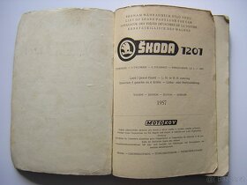 ŠKODA 1201 -  Seznam náhradních dílů 1957 - 2