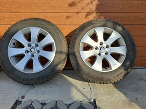 Orig. ALU kola ŠKODA SPECTRUM R16, 215/60 Barum Polaris 5 - 2