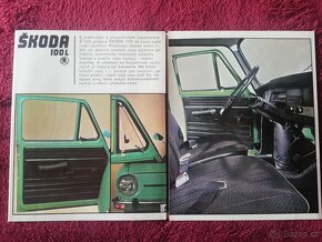 ŠKODA 100L ORIGINÁL ROZKLÁDACÍ PROSPEKT MOTOTECHNA, - 2