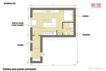 Pronájem bytu 1+kk, 39 m², Radnice, ul. n.Kašpara Šternberka - 2