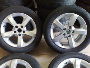 alu kola 5x112 r16 škoda-pneu 205/55/16 - 2