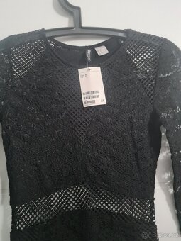 Nové černé plesové společenské šaty H&M vel 32 XXS - 2