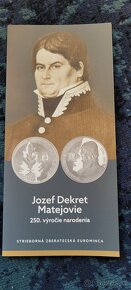 10 € euro minca PROOF Jozef Dekrét Matejovie Slovensko - 2