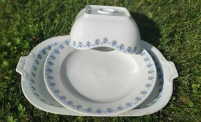 Retro porcelánová mísa, podnos, polévkovou mísu - 2