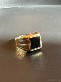 pánský zlatý prsten 14 karátů 585/1000 - nový - 2