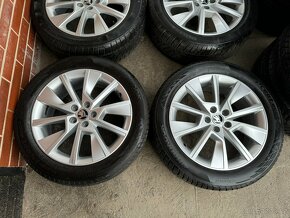 Alu 17" 5x100,škoda " BRAGA " Zimní 80%, Kamiq - 2