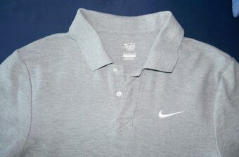 Šedé polo tričko s límečkem, vel.M, zn. Nike - 2