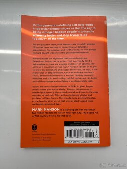 Kniha The Subtle Art of Not Giving a Fuck (Mark Manson), ang - 2