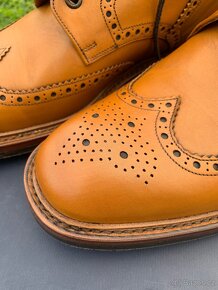 Pánské kožené Boty Loake 1880 Burford Tan - 2