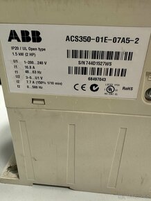 Frekvenční měnič ABB ACS 350 1F na 3F - 2