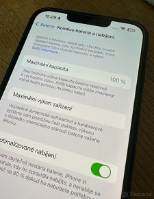 APPLE iPhone 13 - 128GB - ČERNÝ, JAKO NOVÝ, BATERIE - 100 % - 2