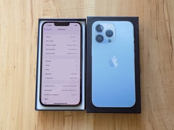 APPLE iPhone 13 Pro 256GB Sierra Blue - ZÁRUKA - TOP STAV - 2