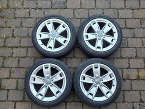 ALU kola,sada,originál AUDI S-LINE,225/45 R17,5x112,TOP - 2