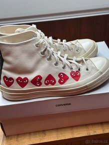 CDG Converse Multi Heart White - 2