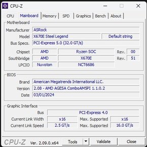 Ryzen 9 7950x + 64GB RAM + X670E Steel Legend - 2