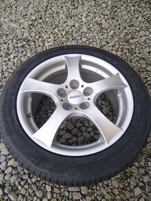 16" alu ŠKODA,VW,SEAT + 215/45 16 letné. - 2