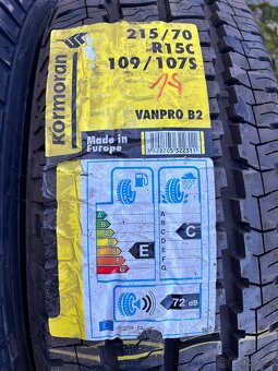 2x 215/70R15C 109/107S, KORMORAN VANPRO B2, LETNÍ, NOVÉ - 2