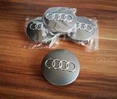 středové krytky audi 68mm cerne stribrne poklicky - 2