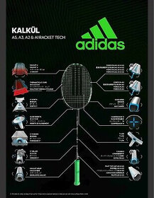 Badmintonová raketa Adidas Kalkul A1 - 2