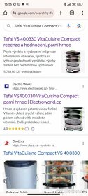 Parní vařič Tefal VitaCuisine Compact VS400330 - 2