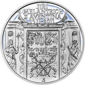 Pamětní stříbrná mince ČNB 2011 Melantrich z Aventina PROOF - 2