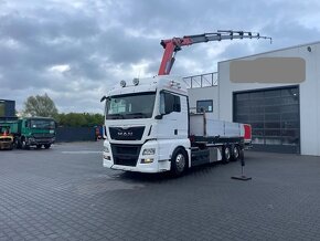 MAN TGX 26.480 - 6x2 – Valník + HR-HMF 2620-K7 – EURO 6  - 2