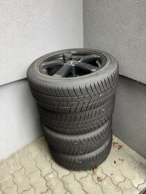 Alu kola Dezent BMW x1 R17 zimni pneu runflat nove - 2