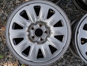 Plechové disky 15"5X100 6.0J ET38 Škoda/VW/Seat - 2