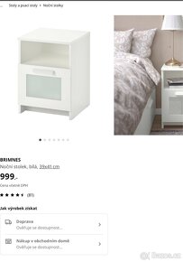 IKEA Brimnes noční stolek 2ks - 2