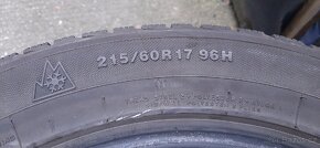 Zimní pneu 215/60r17 vzorek 6-7mm - 2