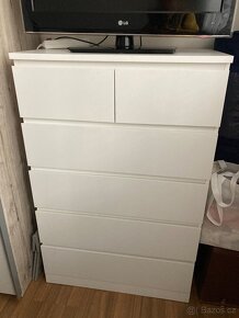 Ikea komoda Malm bila 6 zasuvek - 2