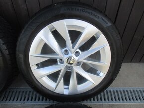 Zánovní orig. zimní alu sada na Škoda Octavia IV 17" 5x112 - 2