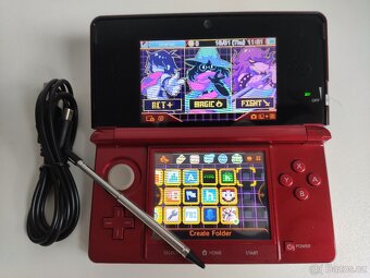 Nintendo 3DS Flame Red + homebrew hack a 64GB karta - 2