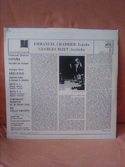 LP E.Chabrier,G.Bizet s podpisem V.Smetáčka - 2