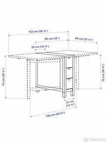 rozkládací stůl IKEA. - 2