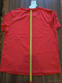 NOVÉ Dámské červené bavlněné tričko - 2