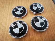 středové krytky BMW 68mm karbon modra cervena cerna bílá - 2