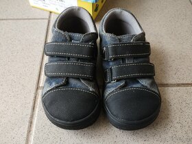 Jonap barefoot celoroční boty vel. 24 barva modrá denim - 2