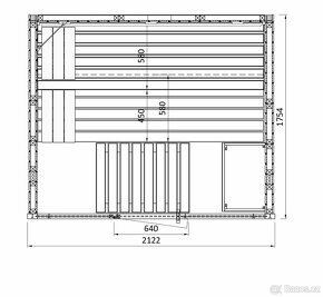 Moderní interiérová izolovaná sauna - 2