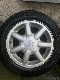 Alu kola VW R14, 4x100. zimní 185 60 14 - 2