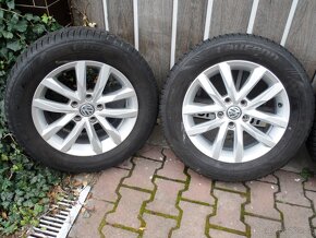 Originál Alu kola+ Zimní pneu 215/60/16 5x112 r16 ET 41 - 2