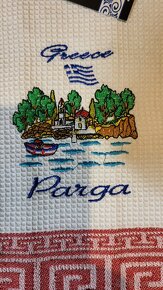 Utěrka, suvenýr z Řecka, Parga - 2