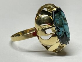 Starožitný zlatý prsten 585 - 2