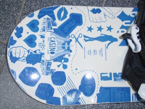 PĚKNÝ SNOWBOARD STUF CONQUEST 118 CM+VÁZÁNÍ STUF - 2